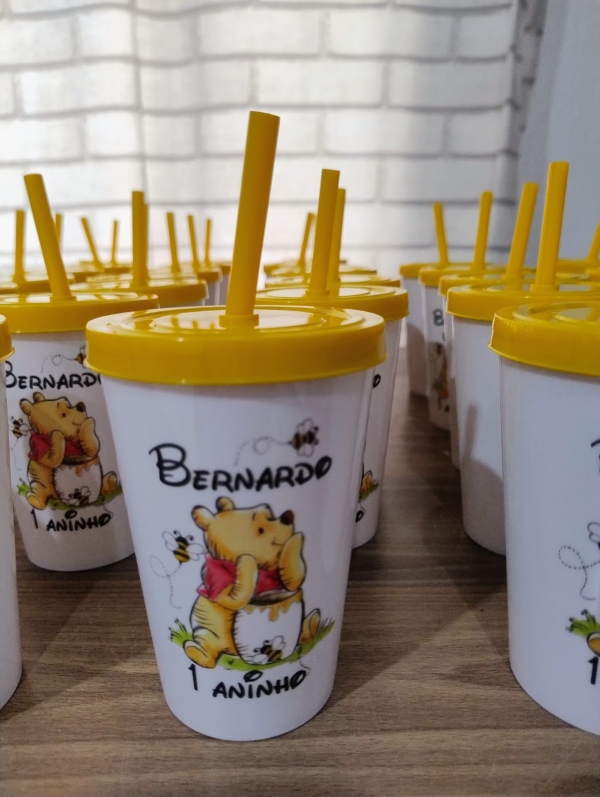 Copo Usual Drink Acrílico com Tampa e Canudo Personalizado
